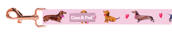 Coco & Pud Doxie Rose Cat Lead