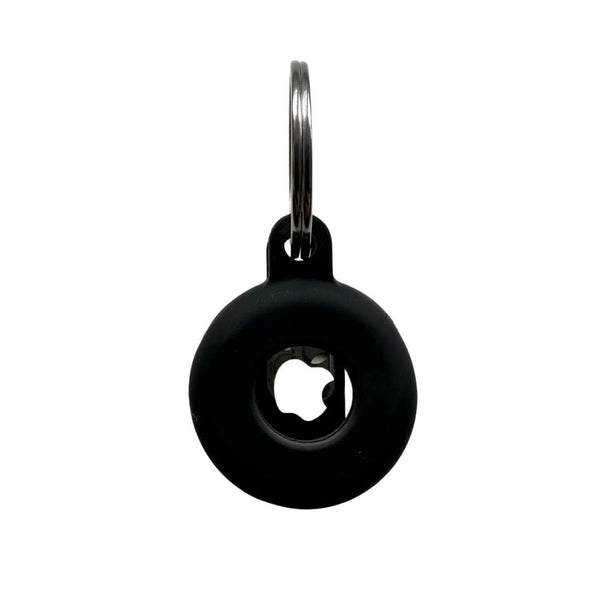 Coco & Pud Black Pet AirTag ring mounted