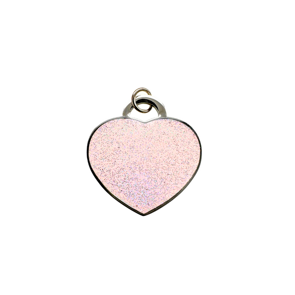 Crystal Luxe Pink/Silver Puppy ID Tag
