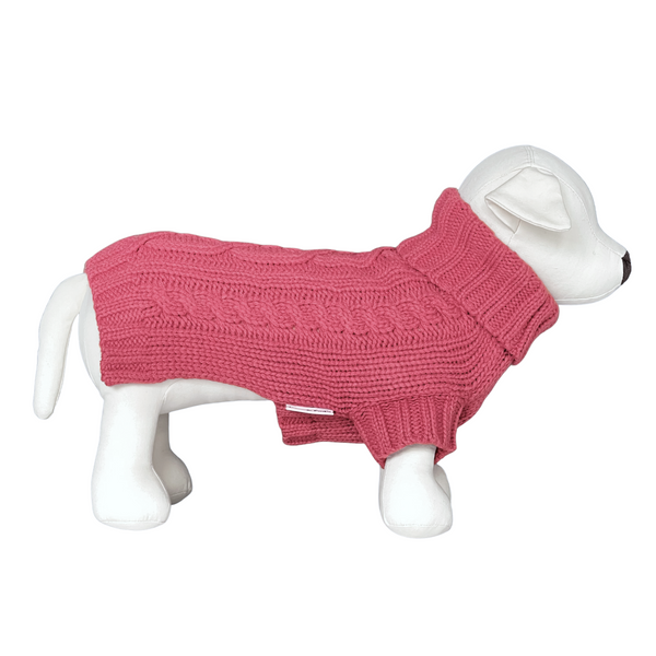 Coco Cable Dog Sweater/ Dog Jumper - Peony