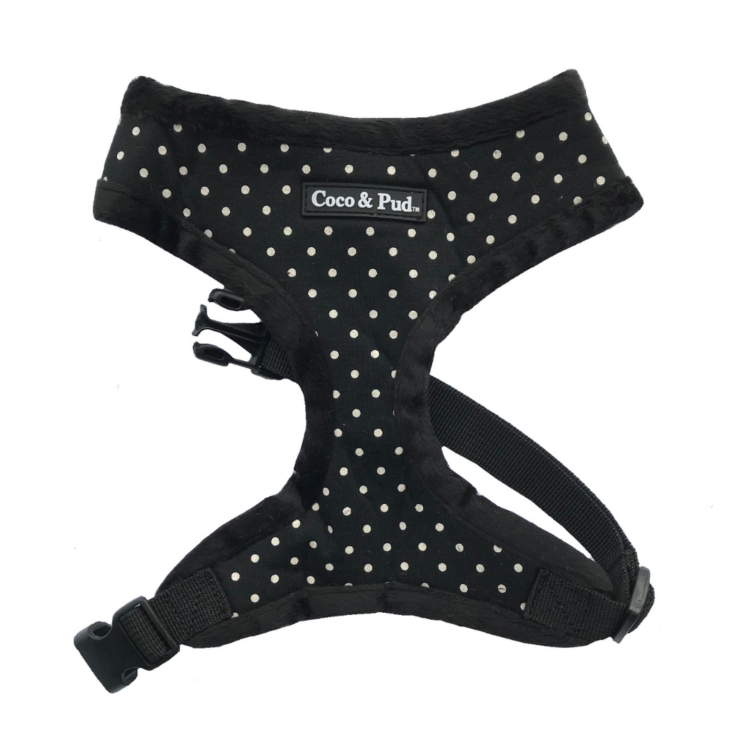 Coco Pud Polka Dot Harness Black