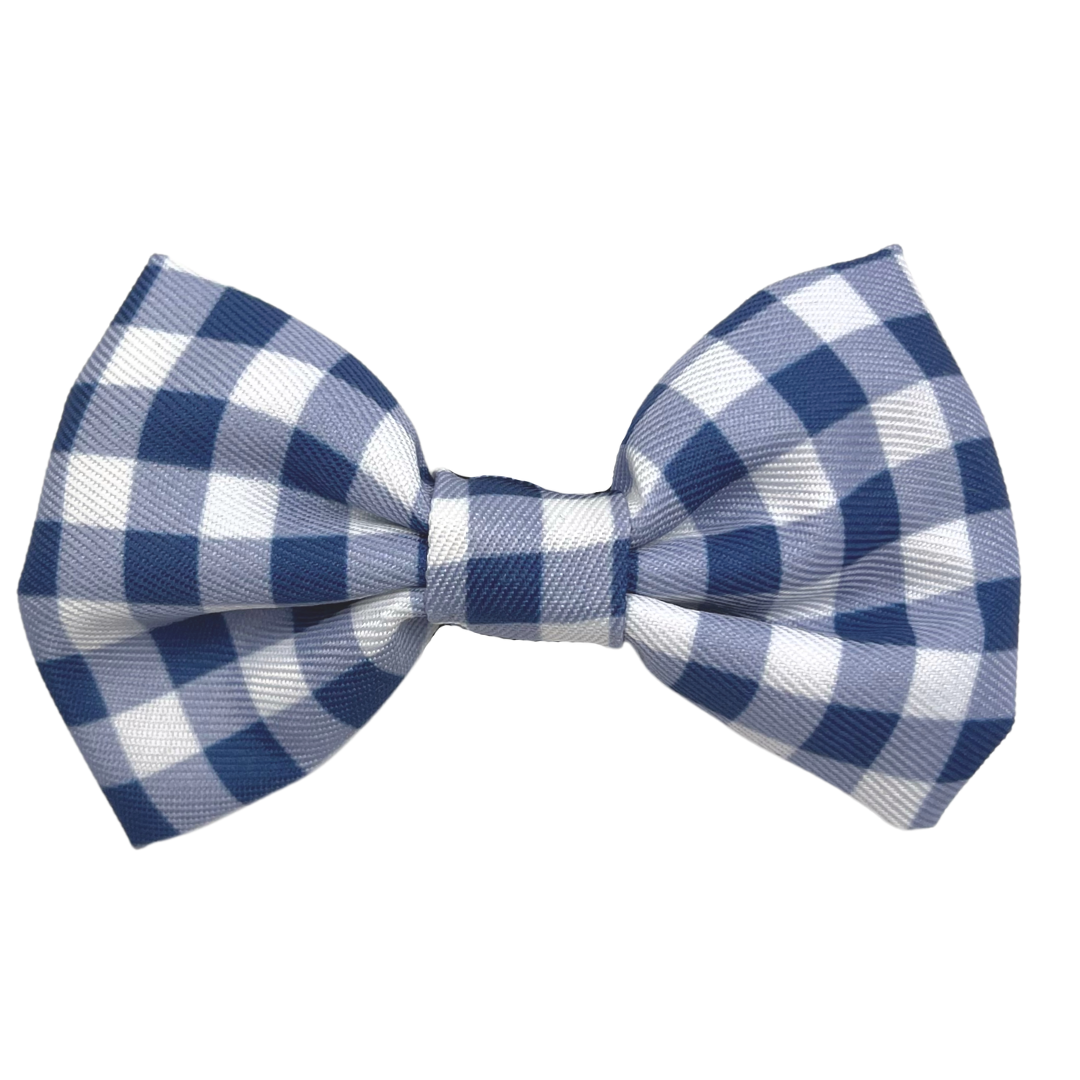 Navy dog bow outlet tie