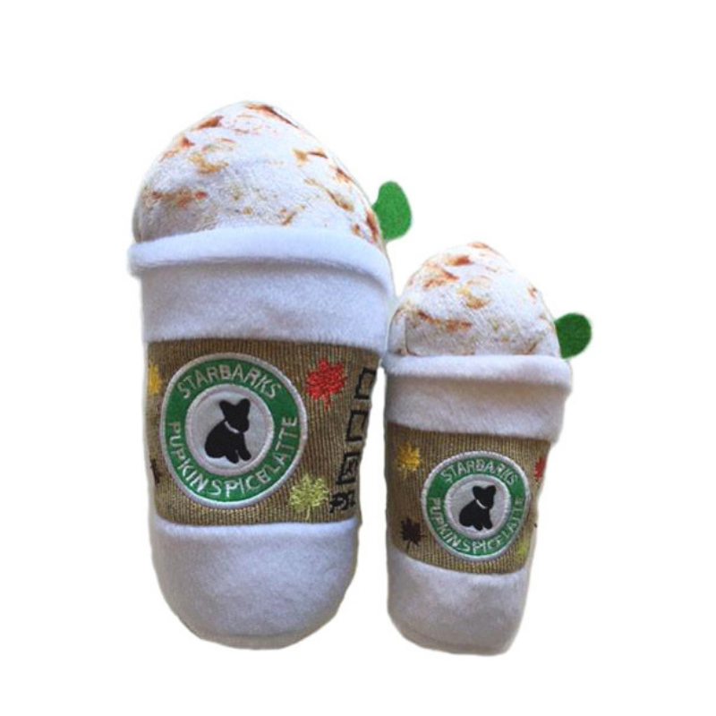 Pumpkin spice latte dog toy online
