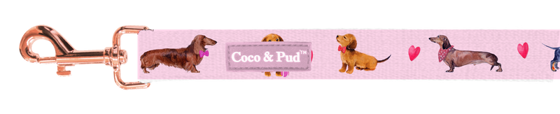 Coco & Pud Doxie Rose Cat Lead