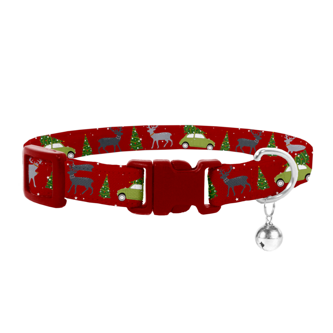 Coco & Pud Deck the Paws christmas cat safety collar