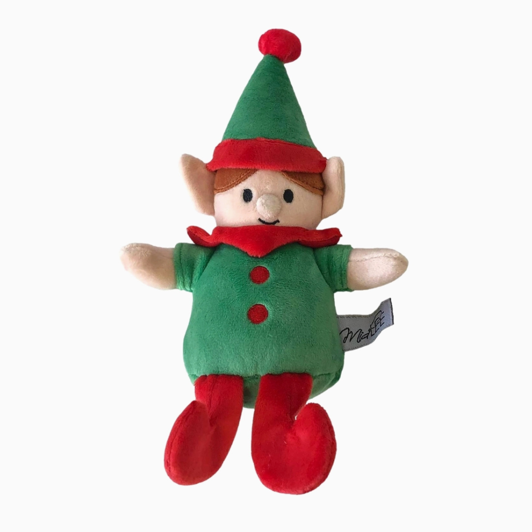 Coco and Pud Christmas Elf Plush Dog Toy