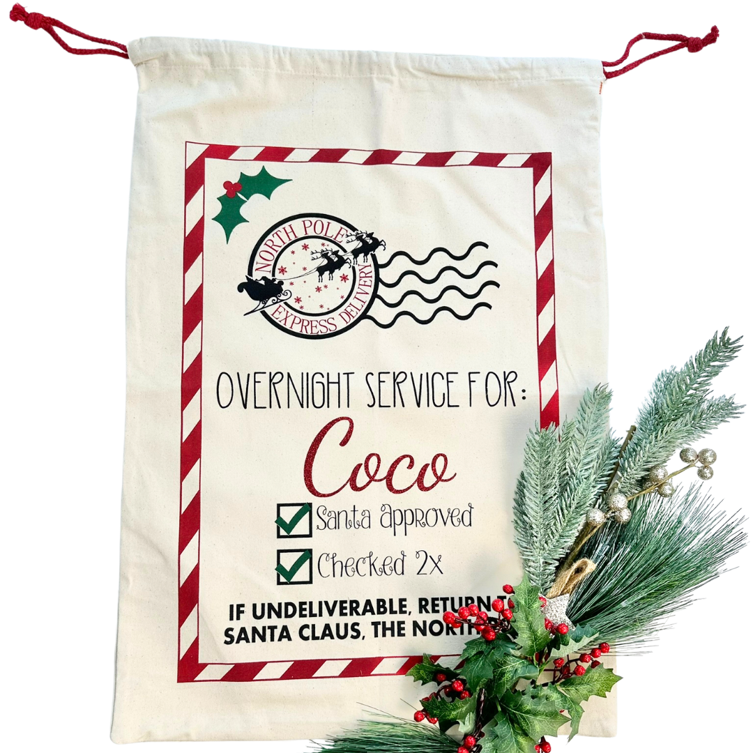 Christmas Personalised Pet Santa Sack - Overnight Service