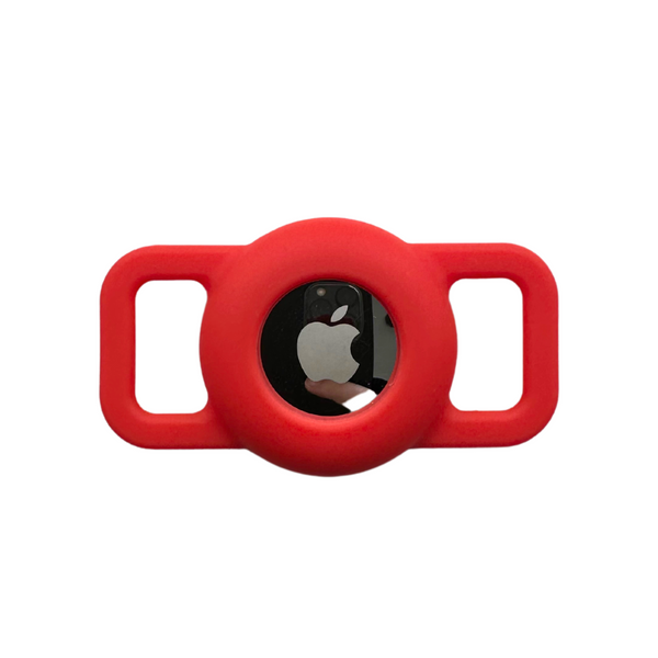 Coco & Pud Pet AirTag Holder - Red (XS/S)