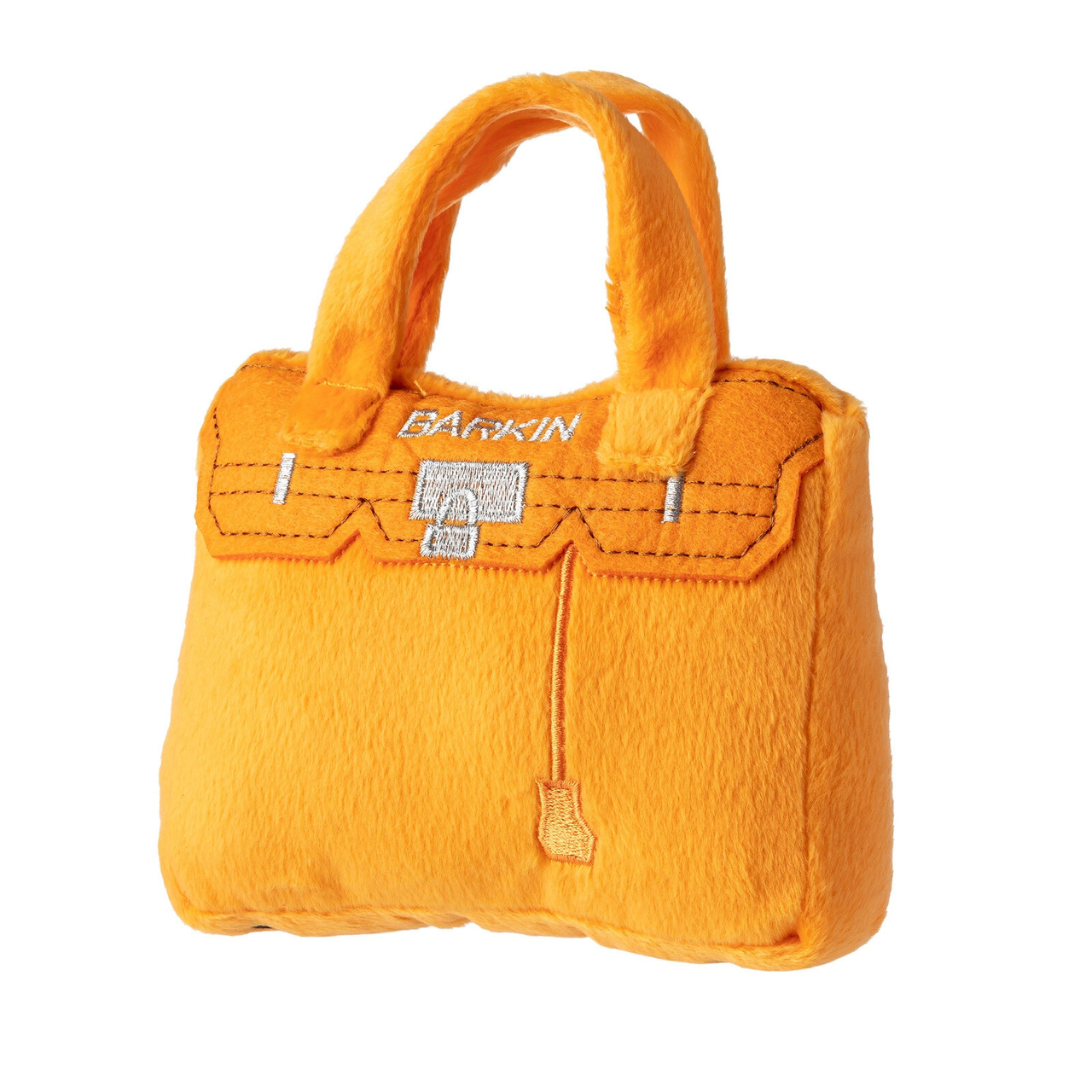 Coco & Pud Barkin Bag Orange side angle - Haute Diggity Dog