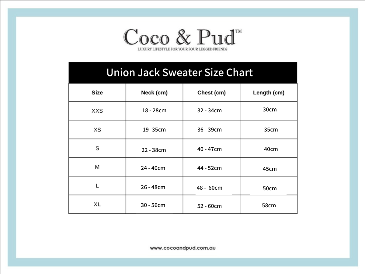 Coco & Pud Union Jack Dog Sweater