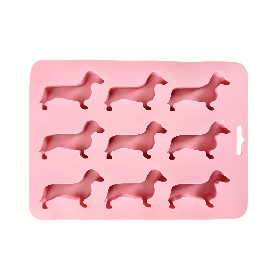 Coco & Pud Dachshund ice cube tray Australia - Rose Pink 
