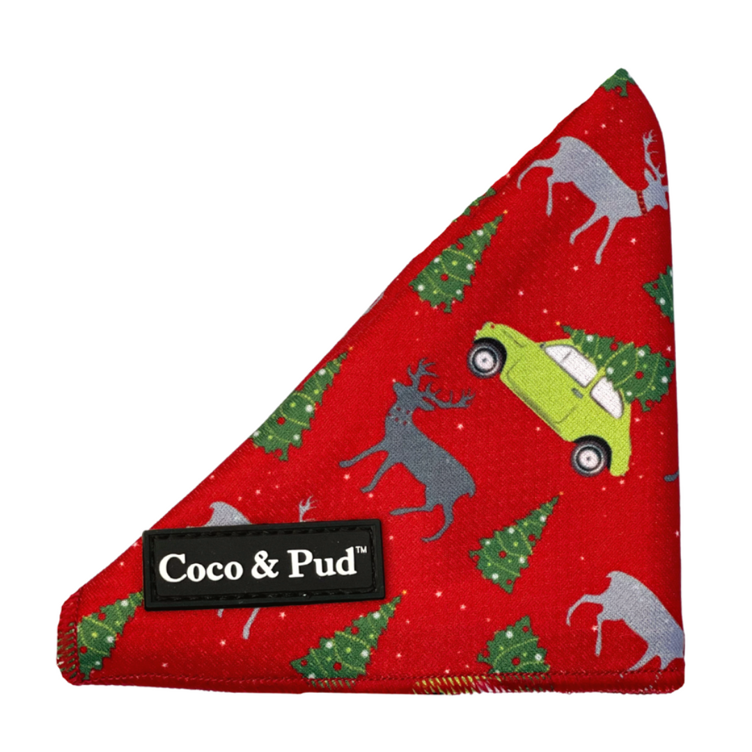 Coco & Pud Deck the paws Christmas cat bandana