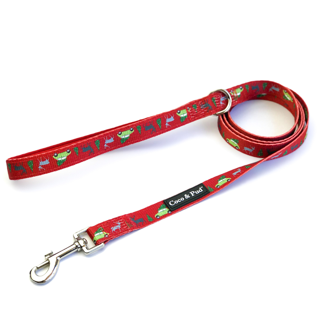Coco & Pud Deck the paws Christmas dog lead
