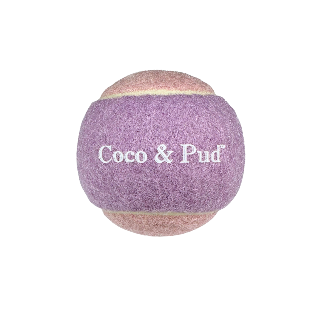 Coco & Pud Dog Tennis Ball - Pink/Lilac