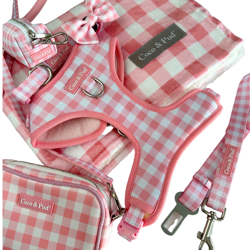 Coco & Pud Gingham Rose Dog Collection
