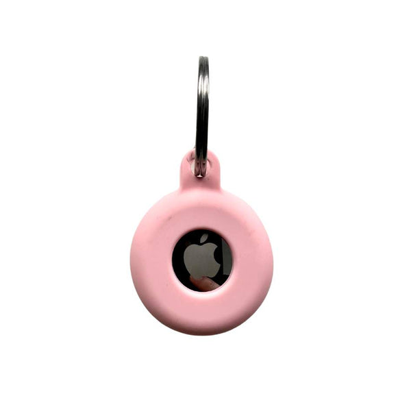 Coco & Pud Light Pink Pet Air Tag Holder ring mounted