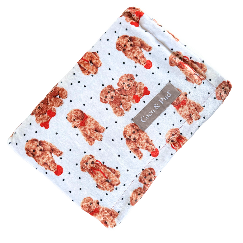 Coco & Pud Oodles of Fun Cavoodle Luxe Blanket