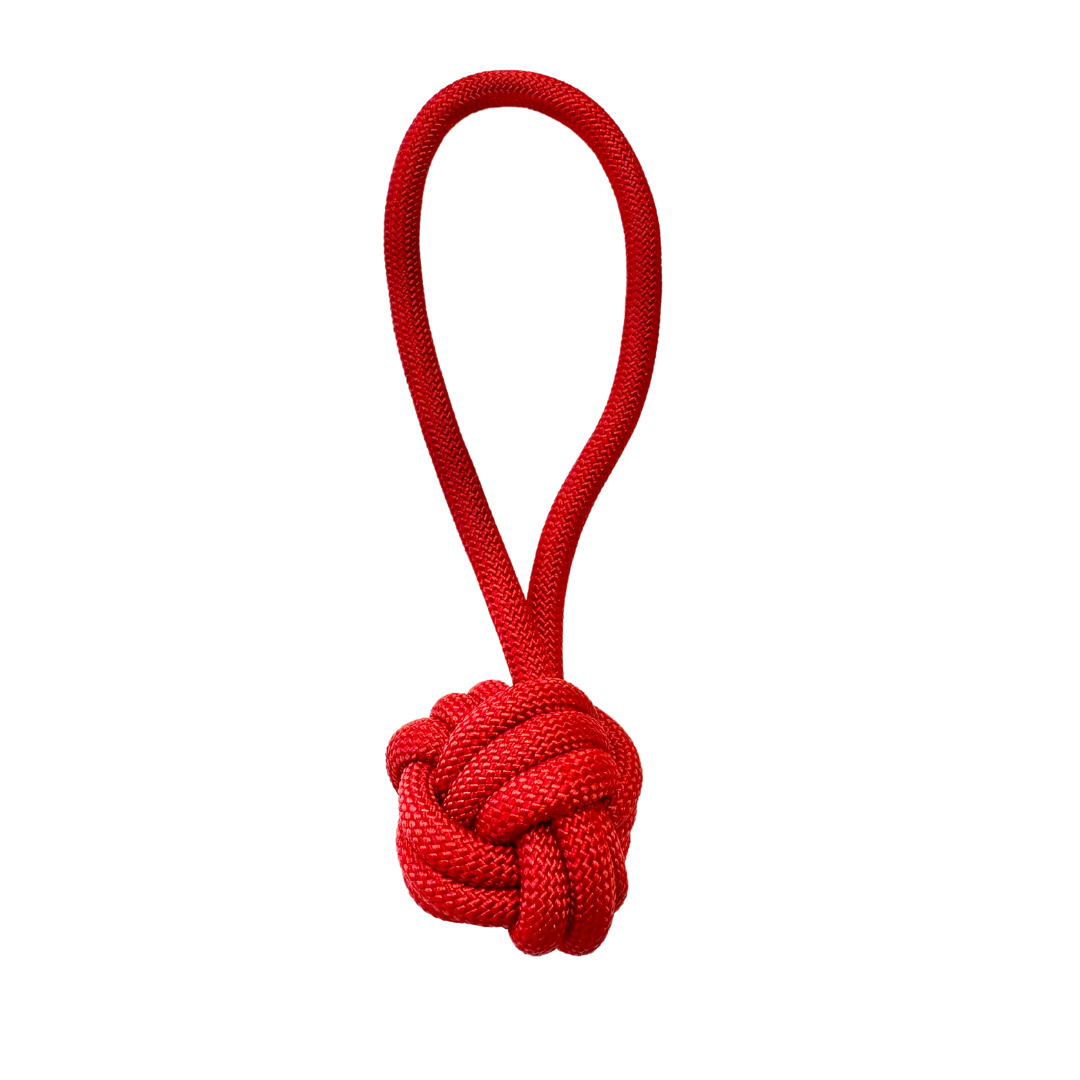 Coco & Pud Rope Dog Toy - Red