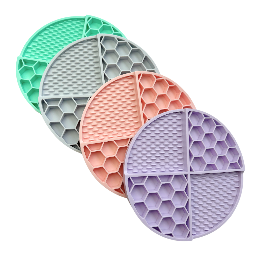 Coco & Pud Round Slow Feeder Lick Mat Collection