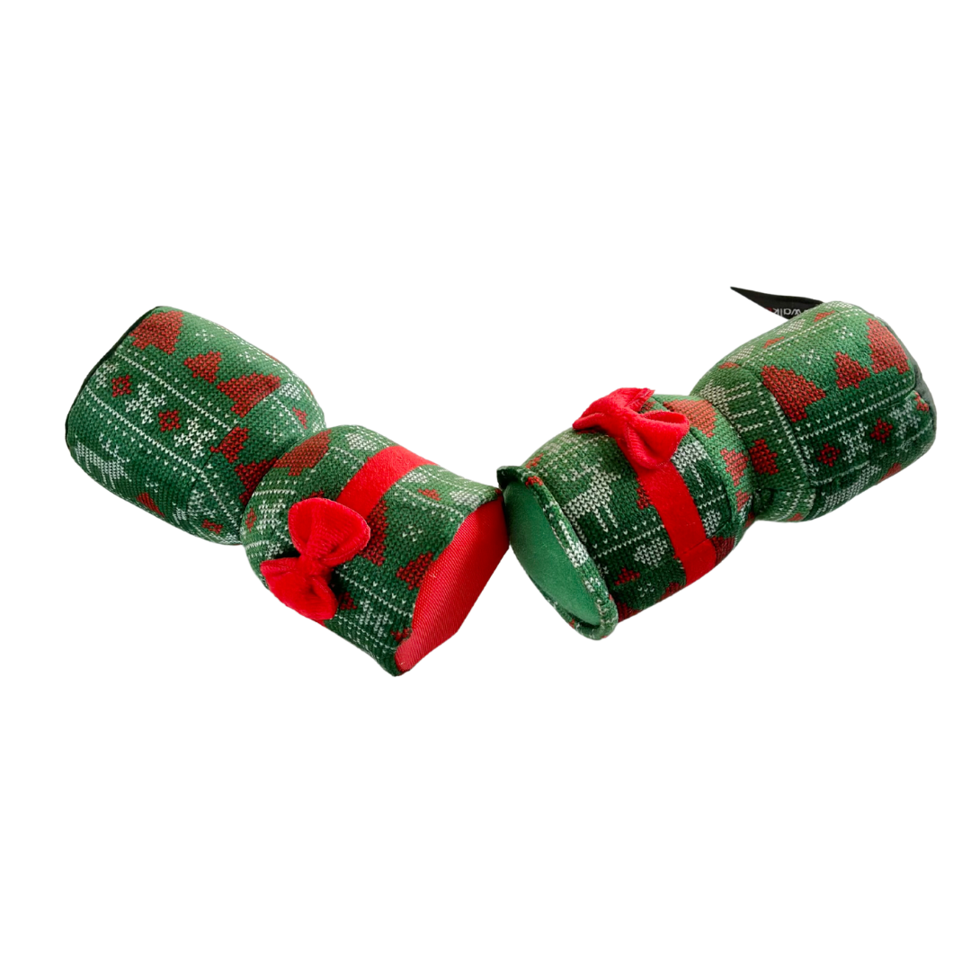 Coco & Pud Ugly Christmas Cracker pull apart Christmas dog toy - Catwalk DOG