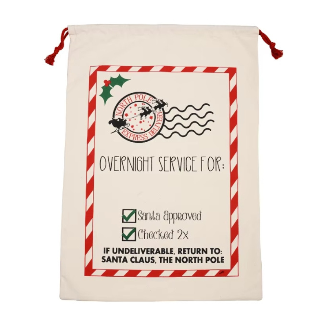 Coco & Pud Christmas Pet Santa Sack - Overnight Service