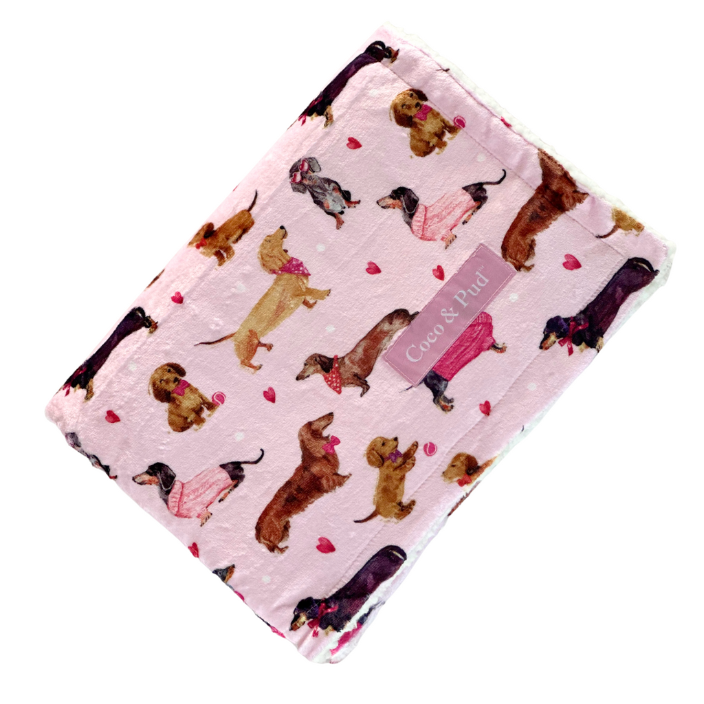 Pink 2024 puppy blanket