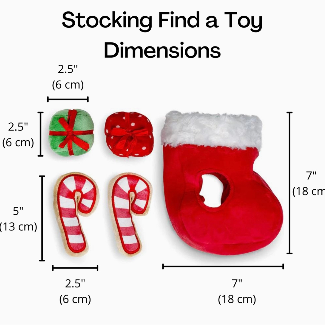 Find A Toy Christmas Stocking Dog Toy