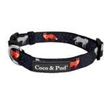 Coco & Pud Fox & Friends Dog Collar