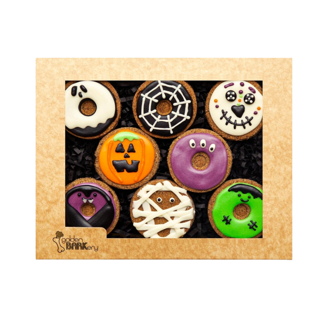 Coco and Pud Golden Barkery Halloween Dog Treats - Spooktacular Donuts!
