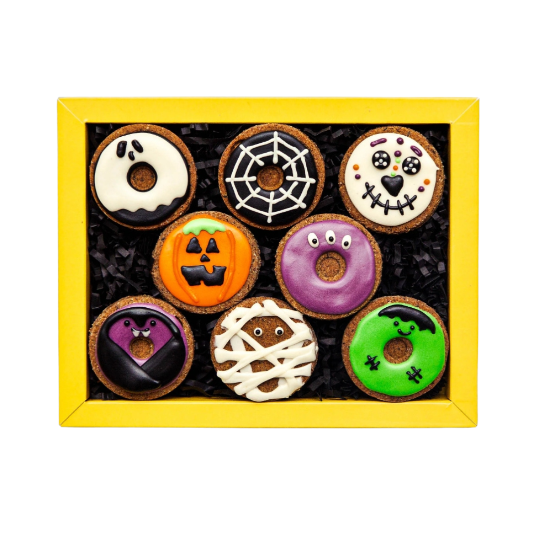 Coco & Pud Golden Barkery Halloween Dog Treats - Spooktacular Donuts!