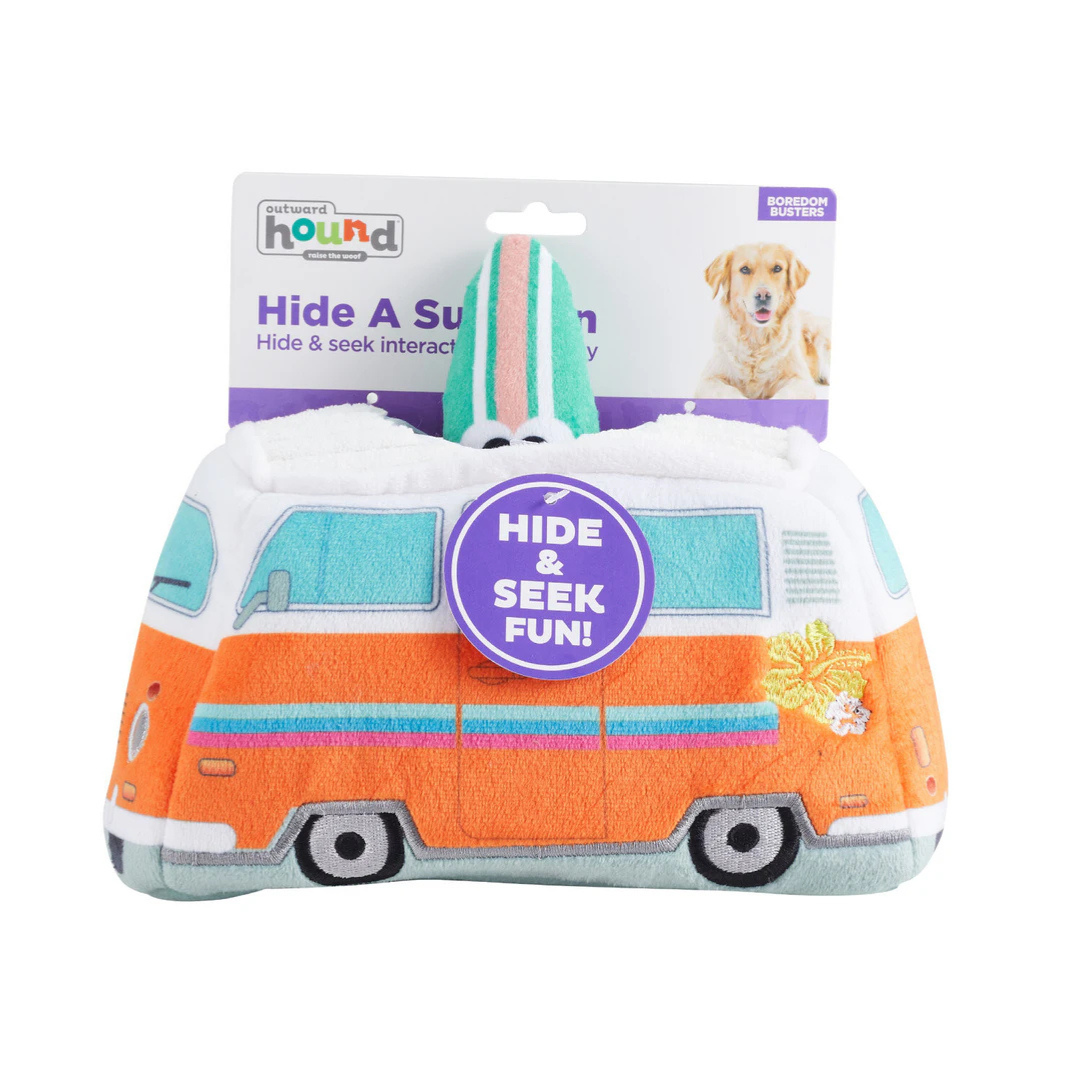 Hide-A-Surf Van Interactive Dog Toy