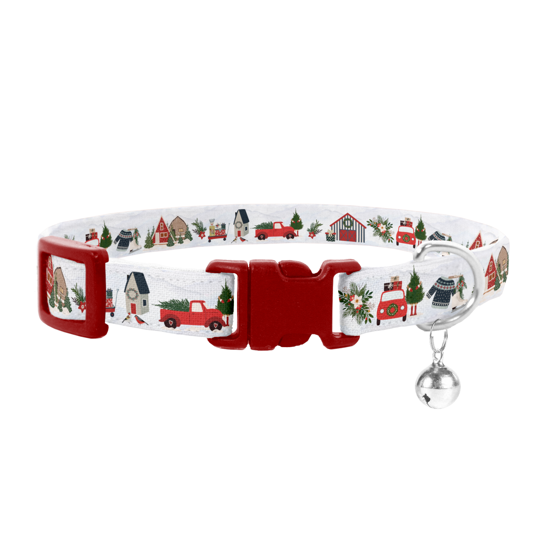 Coco & Pud Home for Christmas Home for Christmas Cat Safety collar & Bell