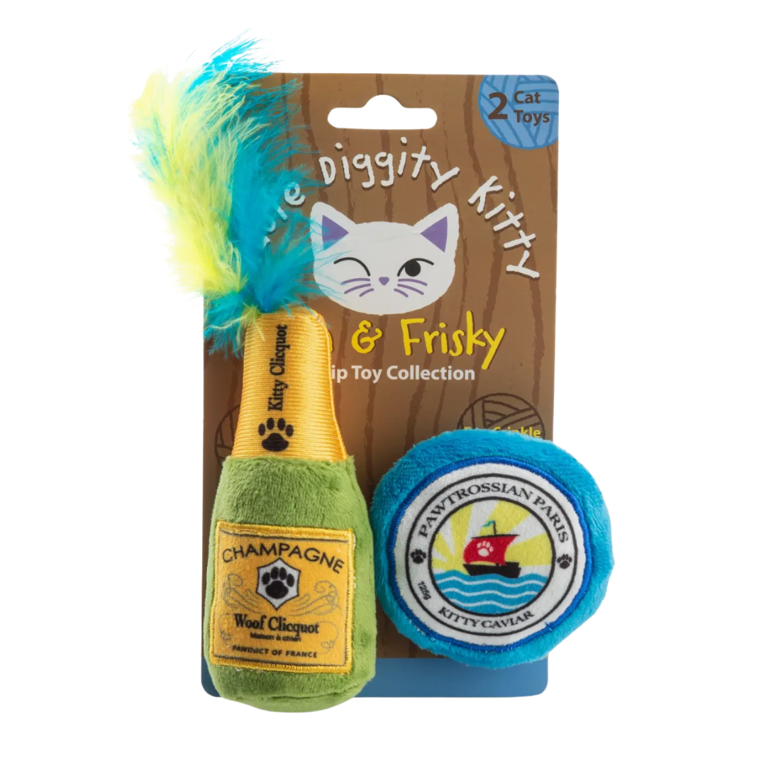 Kitty Clicquot (Bottle & Caviar) Organic Catnip Cat Toys