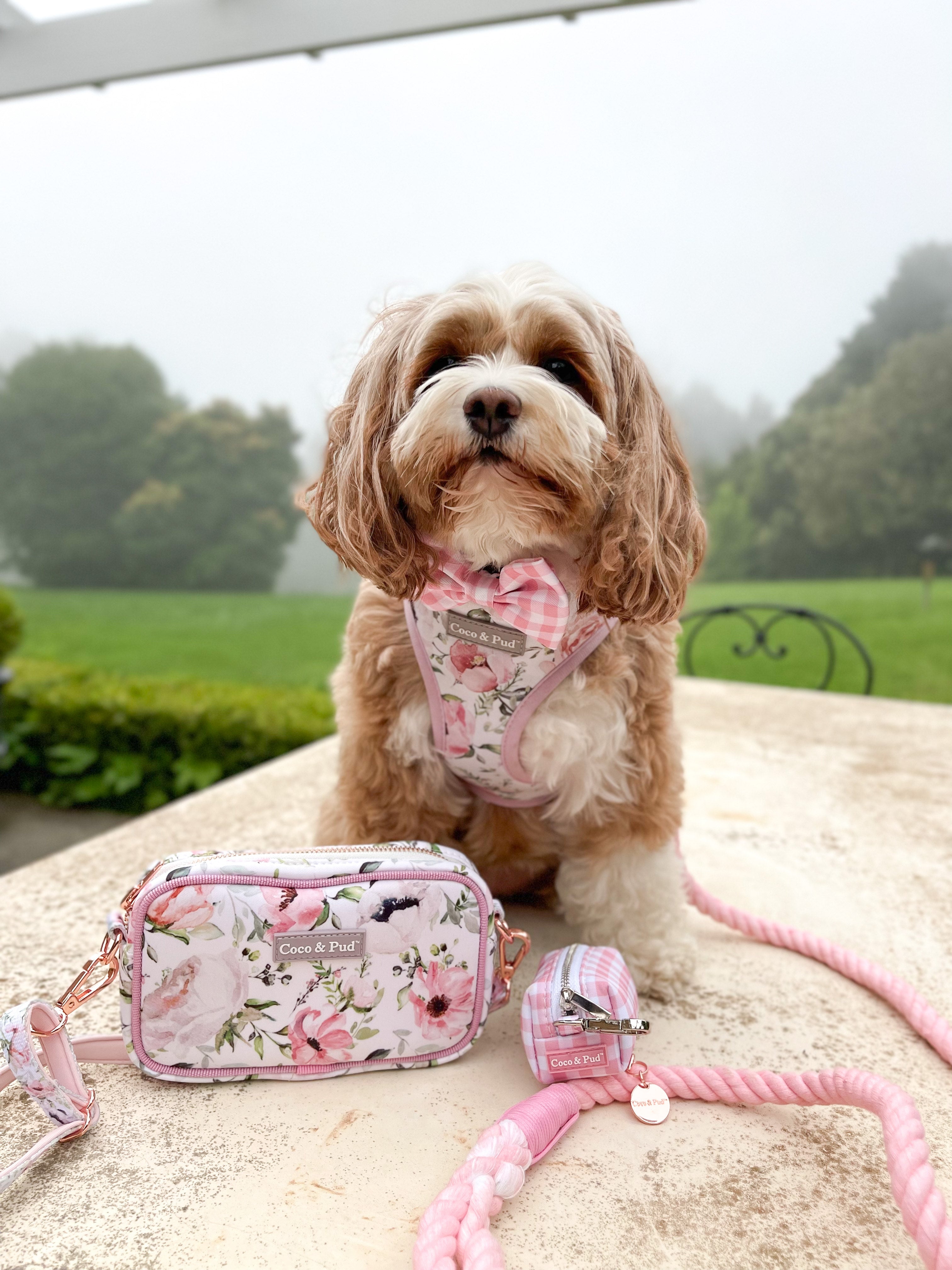 Pink dog bag best sale