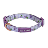 Coco & Pud Gingham Lilac Dog Collar