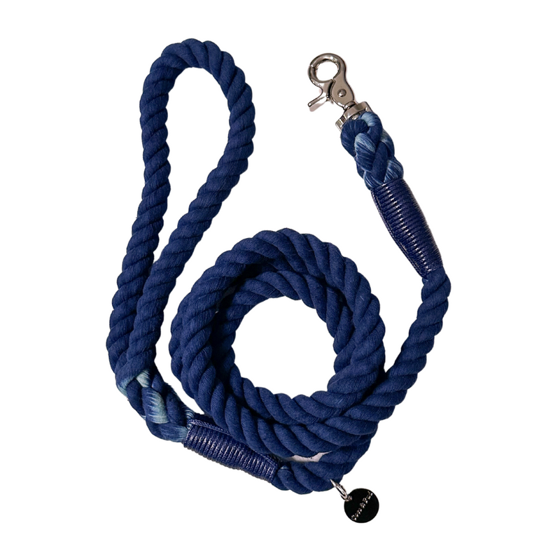 Coco & Pud Navy Rope Dog Lead