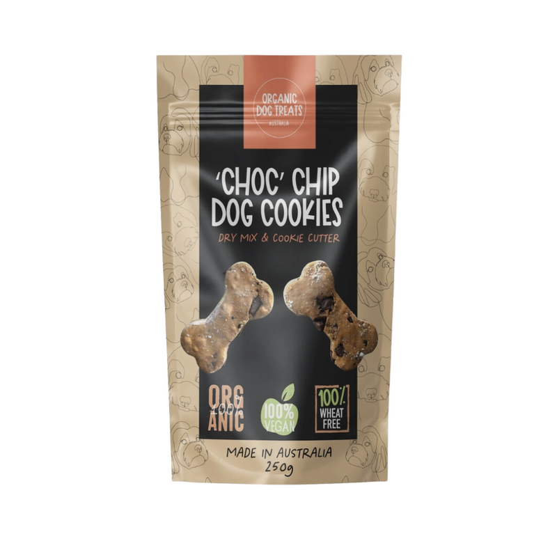 Coco & Pud Organic Dog Treats Organic 'choc' Chip & Peanut Butter Dog Treat Packet Mix