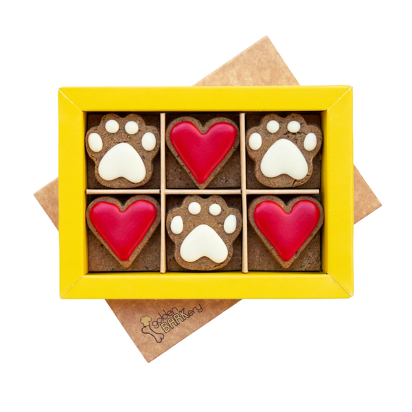 Golden Barkery Paw Heart Pup Biscuit Dog Treats 12 Dog