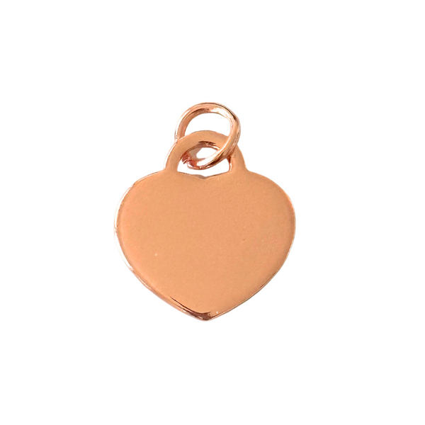 Coco & Pud Heart Rose Gold Puppy ID Tag