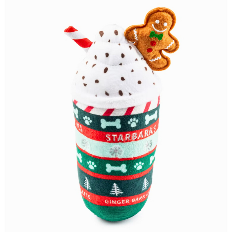 Coco & Pud Starbarks Ginger Bark Latte Dog Toy -Haute Diggity Dog