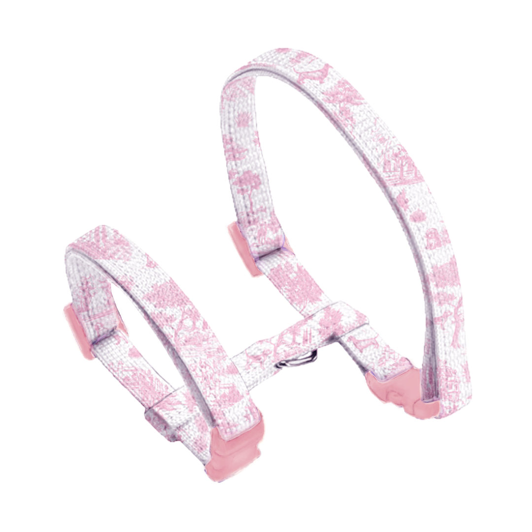 Coco & Pud Toile de Chien Cat Harness Rose
