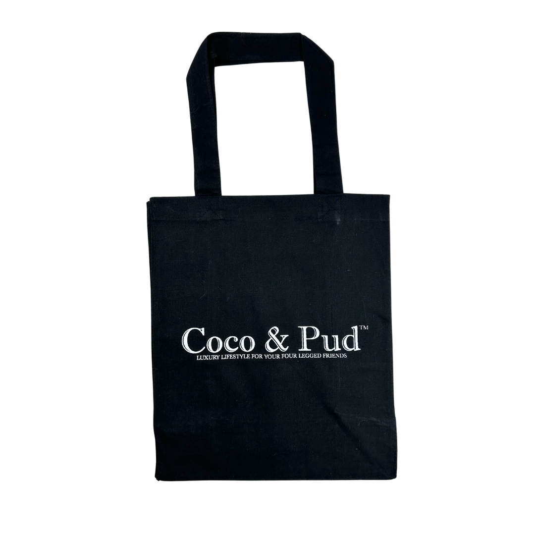 Coco & Pud Branded Canvas Tote Bag - Black