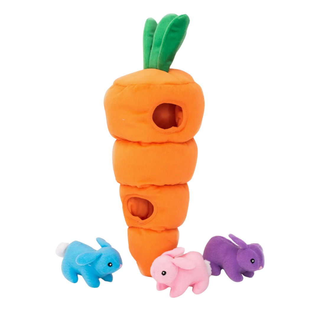 Zippy Burrow - Interactive Easter Carrot - Dog Toy