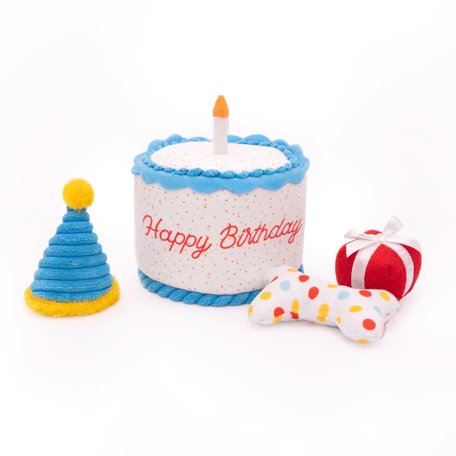 Happy Birthday Cake Interactive Dog Toy