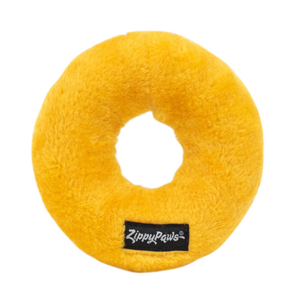 Zippy Paws Plush Squeaker Dog Toy - Rainbow Donut