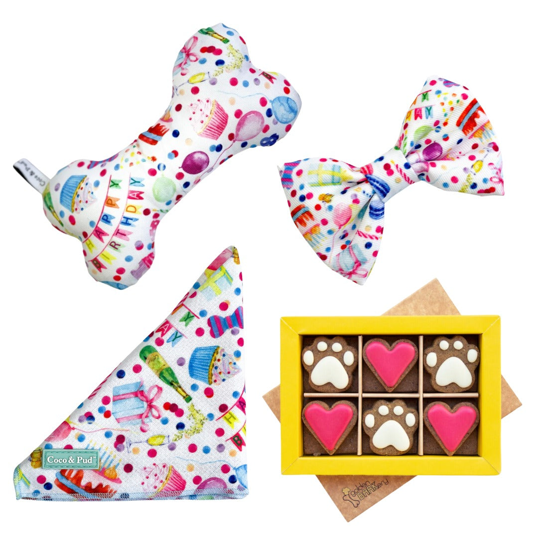 Coco & Pud Pawsome Party Mini Dog Birthday Hamper