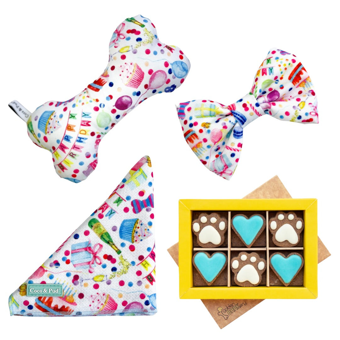 Coco & Pud Pawsome Party Mini Dog Birthday Hamper