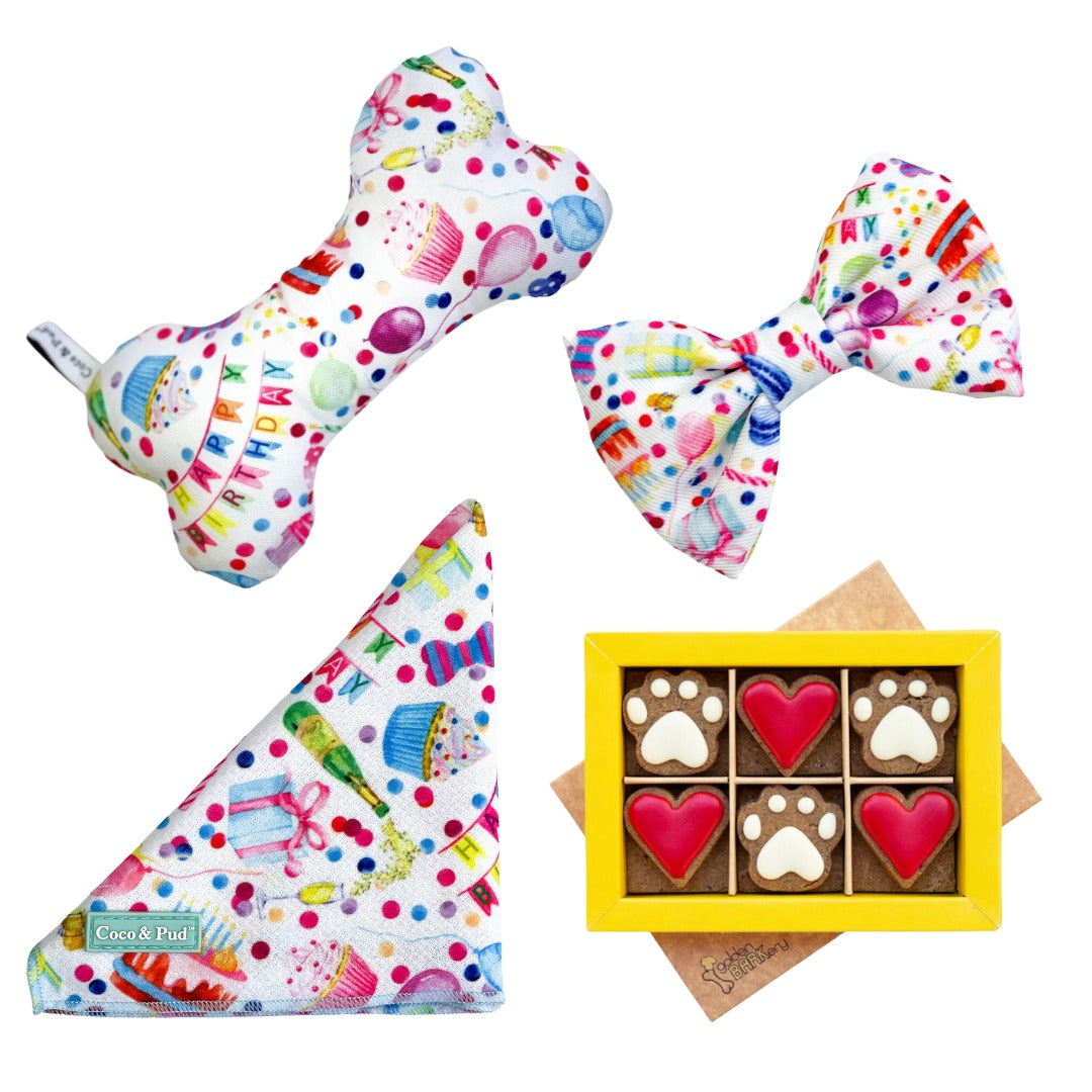 Coco & Pud Pawsome Party Mini Dog Birthday Hamper