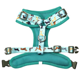 Coco & Pud Doxie Love Adjustable dog Harness - back