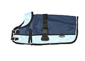 Waterproof Dog Coat 3022 - Light Blue/ Navy - Coco & Pud